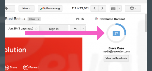 With the Revaluate Chrome Extension, while emailing Steve, it's easy to see his likelihood of moving, integrated inside Gmail.